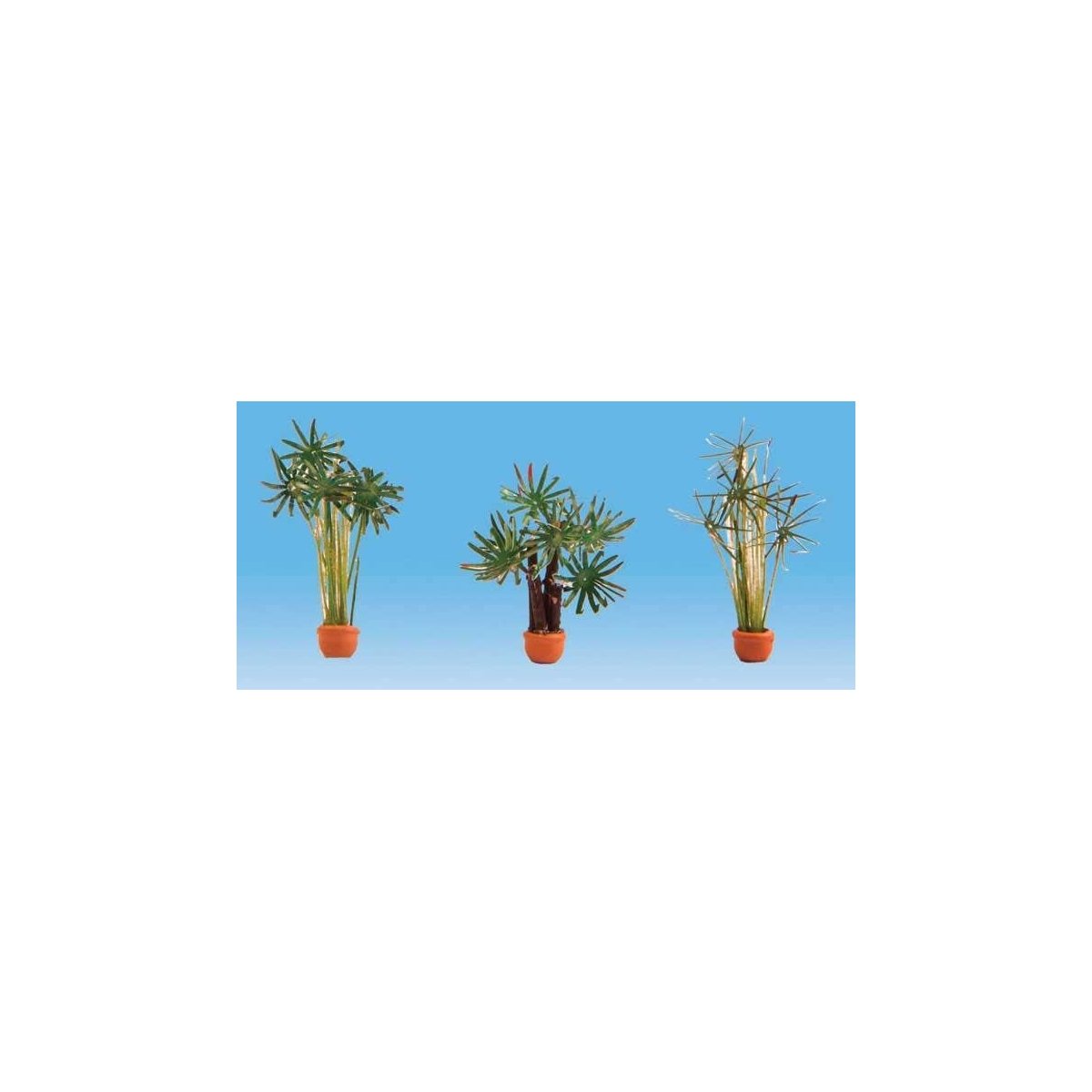 Potted Palm Trees -- pkg(3), HO, Noch Gmbh & Co 14024