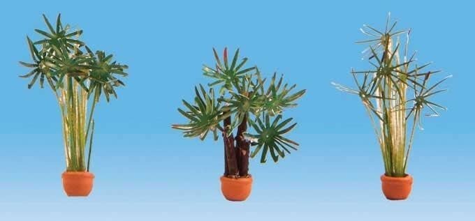 Potted Palm Trees -- pkg(3), HO, Noch Gmbh & Co 14024