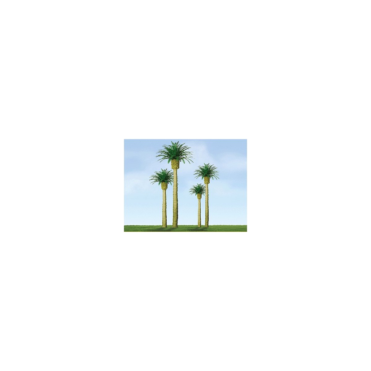 Professional Series Phoenix Palm Trees -- 3′ 7.6cm Tall pkg(3), HO, JTT Miniature Tree 94354