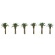 Professional Series Phoenix Palm Trees -- 1-1/2′ 3.8cm Tall pkg(6), Z, JTT Miniature Tree 94352