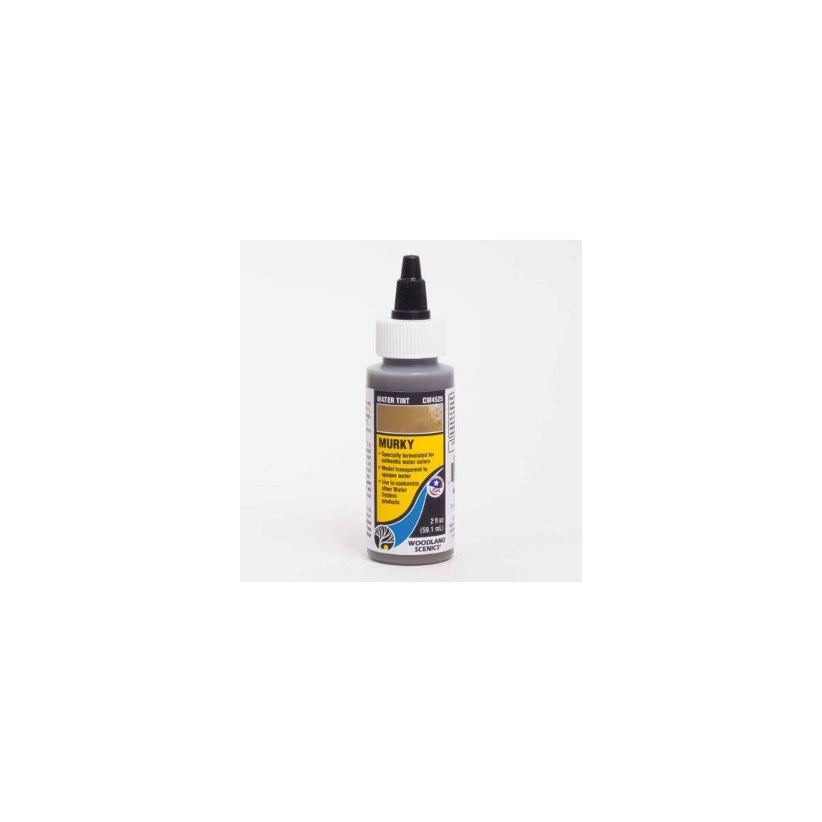 Water Tint - Water System - 2oz 59.1mL -- Murky, All Scales, Woodland Scenics 4525