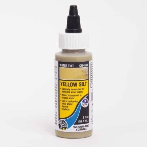 Water Tint - Water System - 2oz 59.1mL -- Yellow Silt, All Scales, Woodland Scenics 4524
