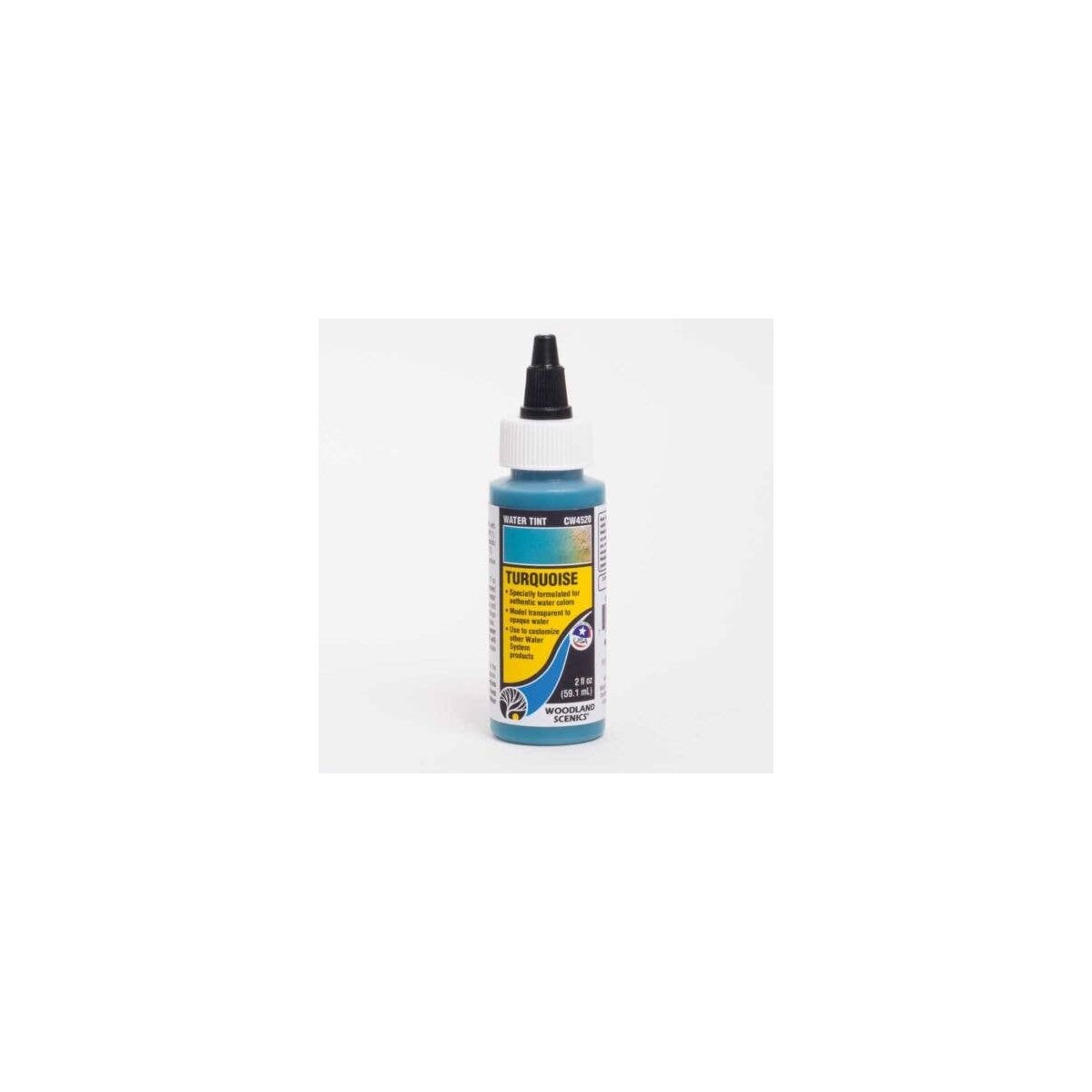 Water Tint - Water System - 2oz 59.1mL -- Turquoise, All Scales, Woodland Scenics 4520