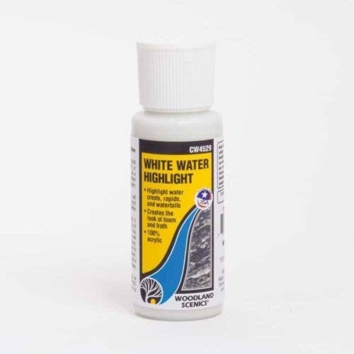 Water System - White Water Highlight -- 2oz 59.1mL, All Scales, Woodland Scenics 4529