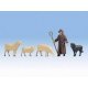 Shepherd with Dog and 3 Sheep, O, Noch Gmbh & Co 17901