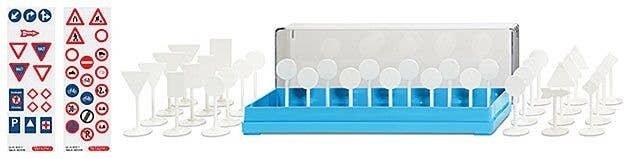 European Street Signs -- 35 Pieces, HO, Wiking 1811