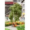 Birch Tree w/Circular Bench -- 4-1/2′ 11.5cm, HO, Noch Gmbh & Co 21642