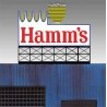 Hamm`s Brewing Animated Neon Billboard -- Large for HO and O Scales 5-1/8 x 4-3/8` 13, All Scales, Micro Structures 883451