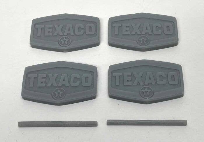 Texaco Gas Station Signs - 3-D Printed Kit -- Unpainted 2 Sets, N, Phoenix Precision Models 30651