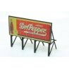 1940s Dr. Pepper Custom Billboard - Assembled, HO, JL Innovative Design 984