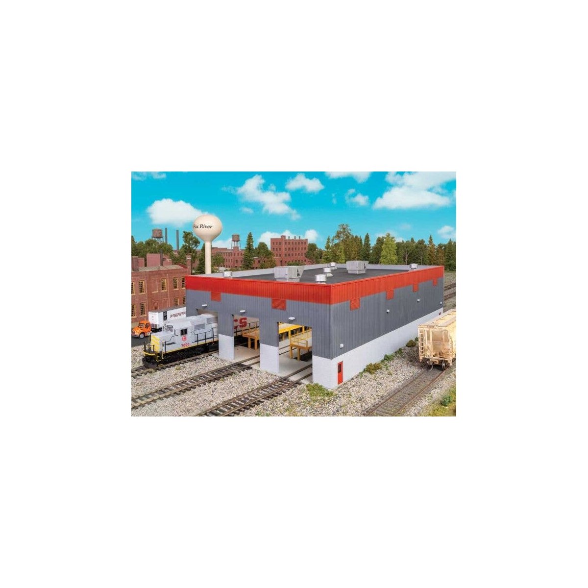 Modern Diesel Shop -- Kit, HO, Walthers Cornerstone 3908