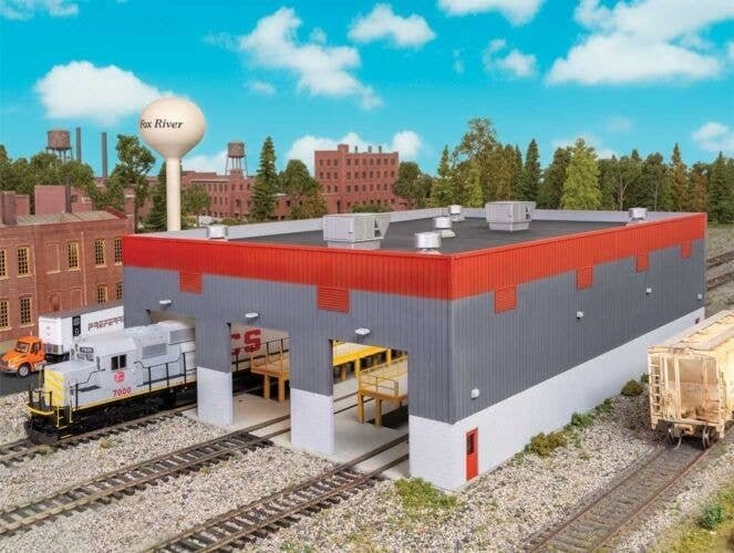 Modern Diesel Shop -- Kit, HO, Walthers Cornerstone 3908