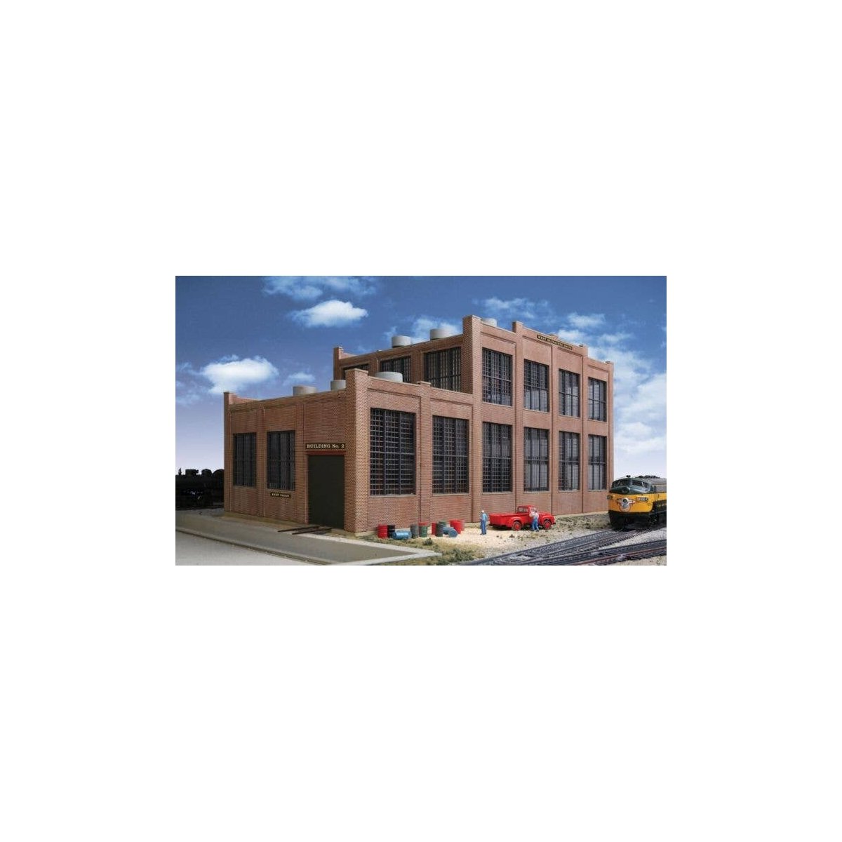 Railroad Shop -- Kit - 17-1/8 x 8-3/4 x 8-5/8′ 43.4 x 22.2 x 22cm, HO, Walthers Cornerstone 2970