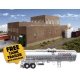 Superior Paper Maper Mill -- Kit with Free SceneMaster Tank Trailer, HO, Walthers Cornerstone B3902