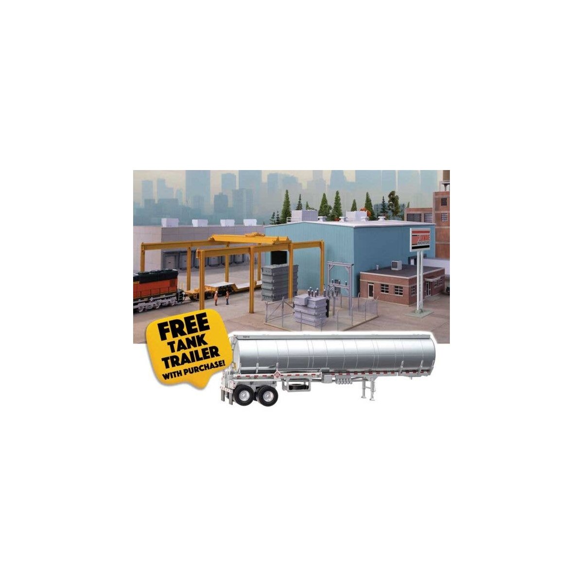 Transformer Factory -- Kit with Free SceneMaster Tank Trailer, HO, Walthers Cornerstone B4107