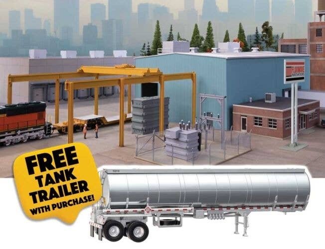 Transformer Factory -- Kit with Free SceneMaster Tank Trailer, HO, Walthers Cornerstone B4107