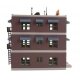 Belvedere Downtown Hotel -- Kit - 5-1/2 x 2-1/2′ 14 x 6.4cm, HO, Life-Like Products 1339