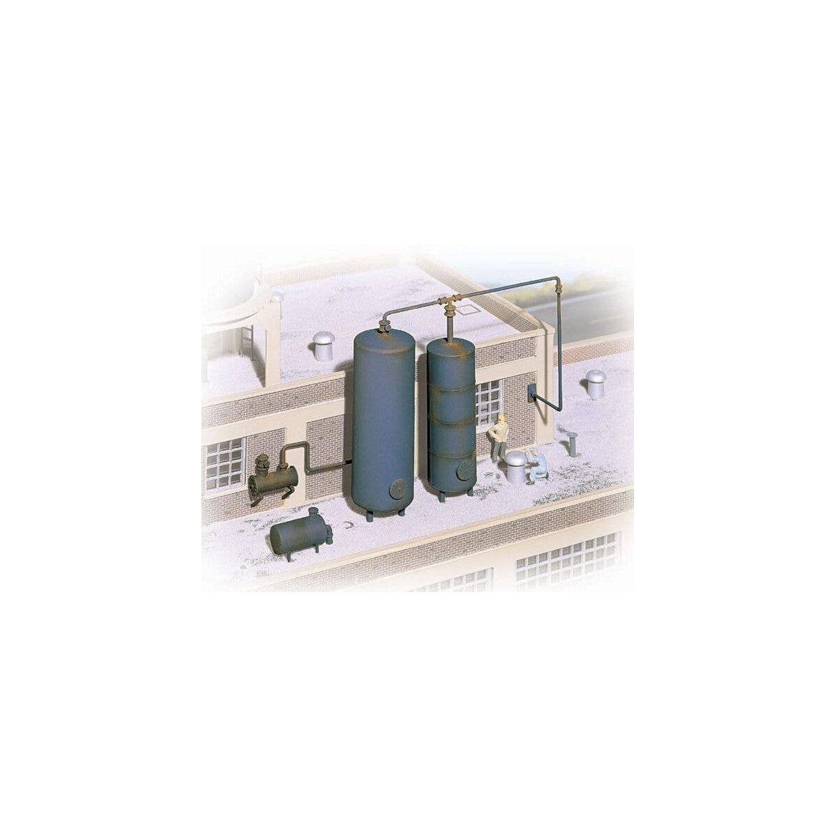 Industrial Storage Tanks -- Kit, HO, Walthers Cornerstone 3514