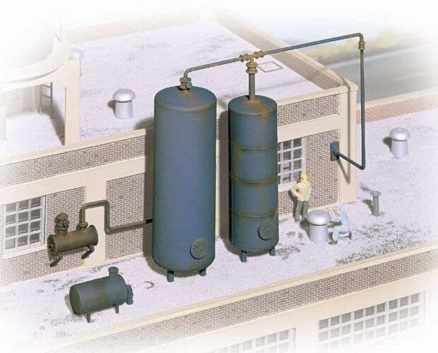 Industrial Storage Tanks -- Kit, HO, Walthers Cornerstone 3514