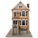 Gingerbread House Victorian House -- Kit - 3-9/16 x 7-11/16 x 5′ 9.05 x 19.53 x 12.7cm, HO, WalthersTrainline 954