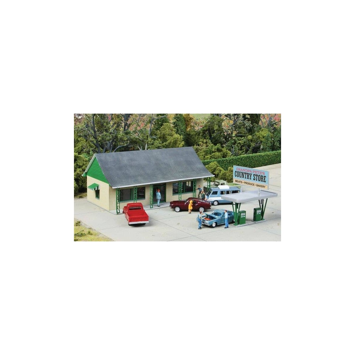 Country Store -- Kit - 6 x 3-5/8 x 2-3/4′ 15.2 x 9.2 x 6.9cm, HO, Walthers Cornerstone 3491