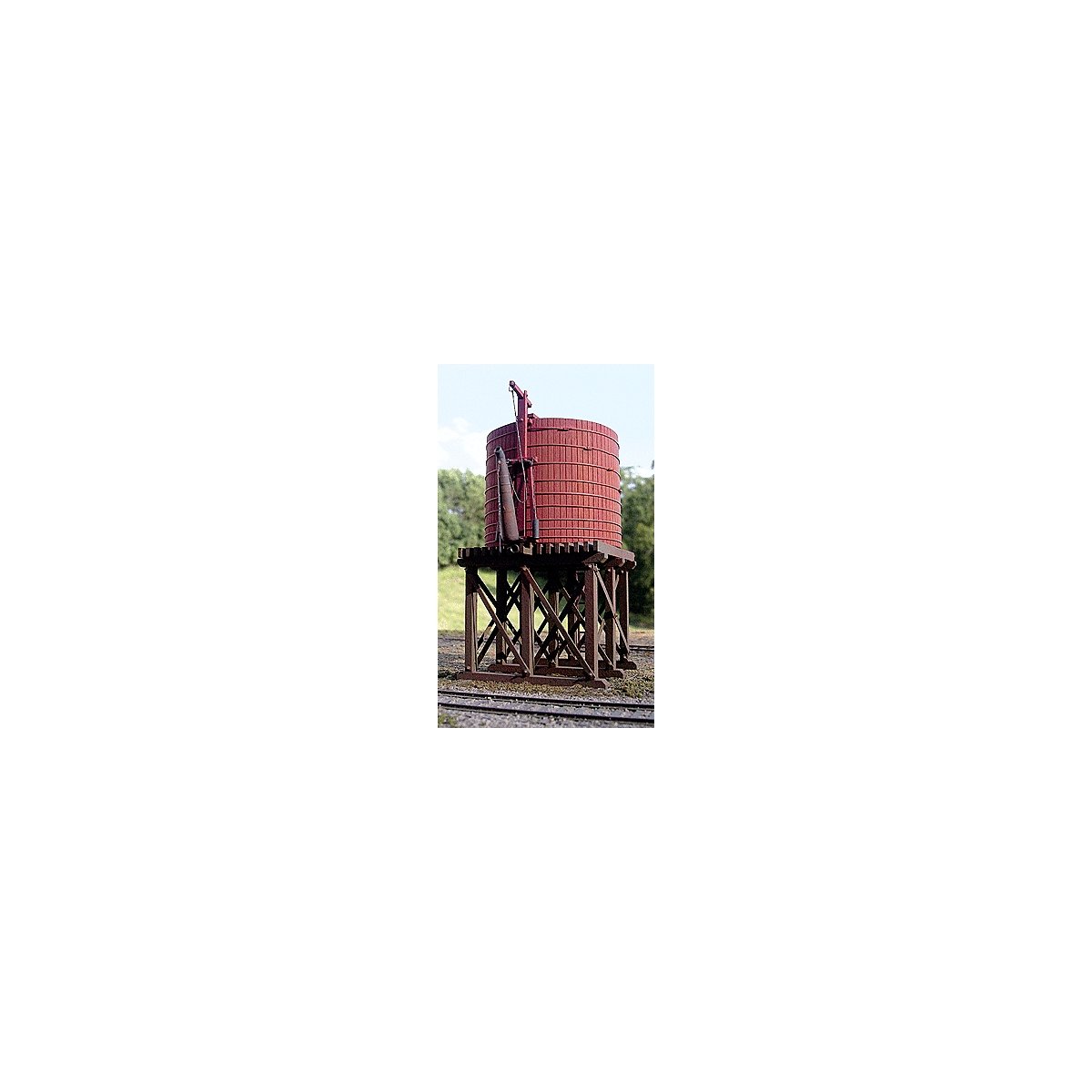McCabe Lumber Rail Facility Series - Kit (Laser-cut Wood) -- 20,000-Gallon Open-Top Water Tank - Standard, HO, B.T.S. 27490