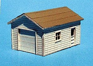 One-Car Garage -- 2-3/4 x 1-3/4′ 6.8 x 4.4cm, HO, Blair Line 173