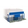 Supermarket Facade/Front Entrance - Wills -- Fits Concrete Industrial/Retail Building Made Using 552-SSM300, HO, Peco SSM310