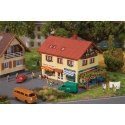 Butcher Shop & Bakery -- Kit - 4-1/2 x 3-1/4 x 3′ 11.4 x 8.3 x 7.6cm, N, Faller Gmbh 232336