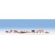 Pig Sty -- Laser-Cut Kit w/12 Pigs, Wood Fencing & Hay, HO, Noch Gmbh & Co 15712