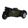 BSA Motorcycle w/Sidecar - Assembled -- British Army (black, green), N, Oxford Diecast NBSA005