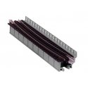 Single-Track Curved Deck-Girder Bridge, Code 80 Track - Assembled - Unitrack -- 17-5/8′ 448mm Radius, N, Kato USA Inc 20467