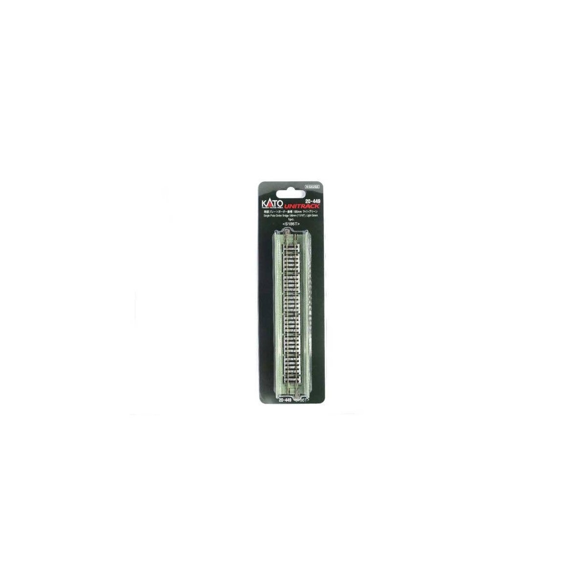 Plate Girder Bridge - Unitrack -- Light Green 18.6cm, N, Kato USA Inc 20449