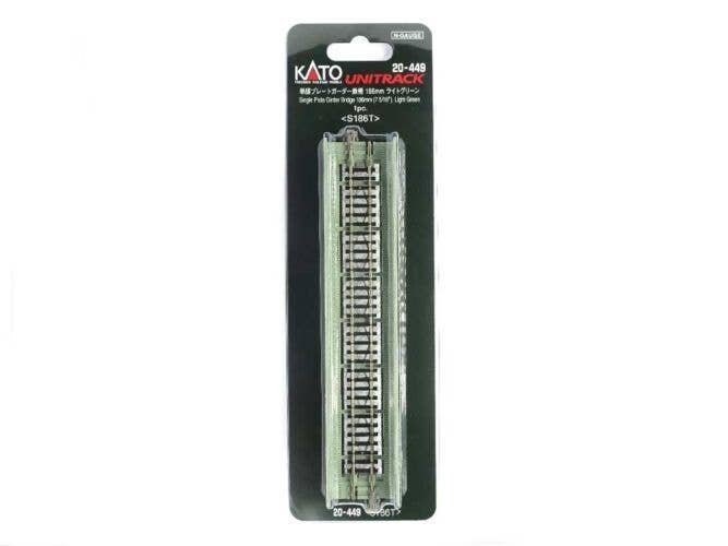 Plate Girder Bridge - Unitrack -- Light Green 18.6cm, N, Kato USA Inc 20449
