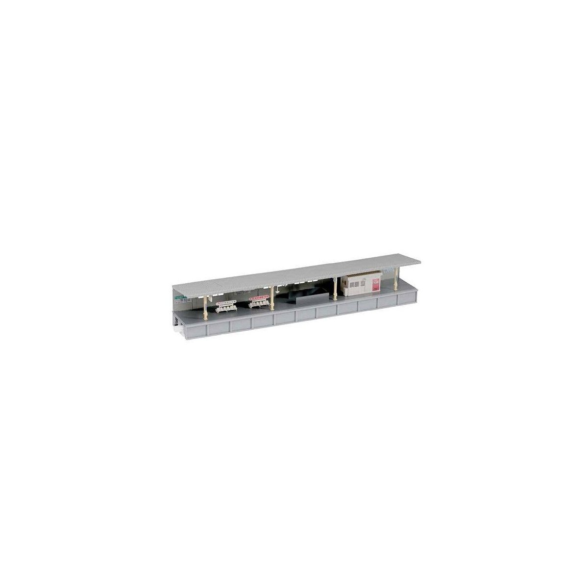 One-Sided Platform B -- Kit - Includes Office Details, Japanese Signs, N, Kato USA Inc 23179