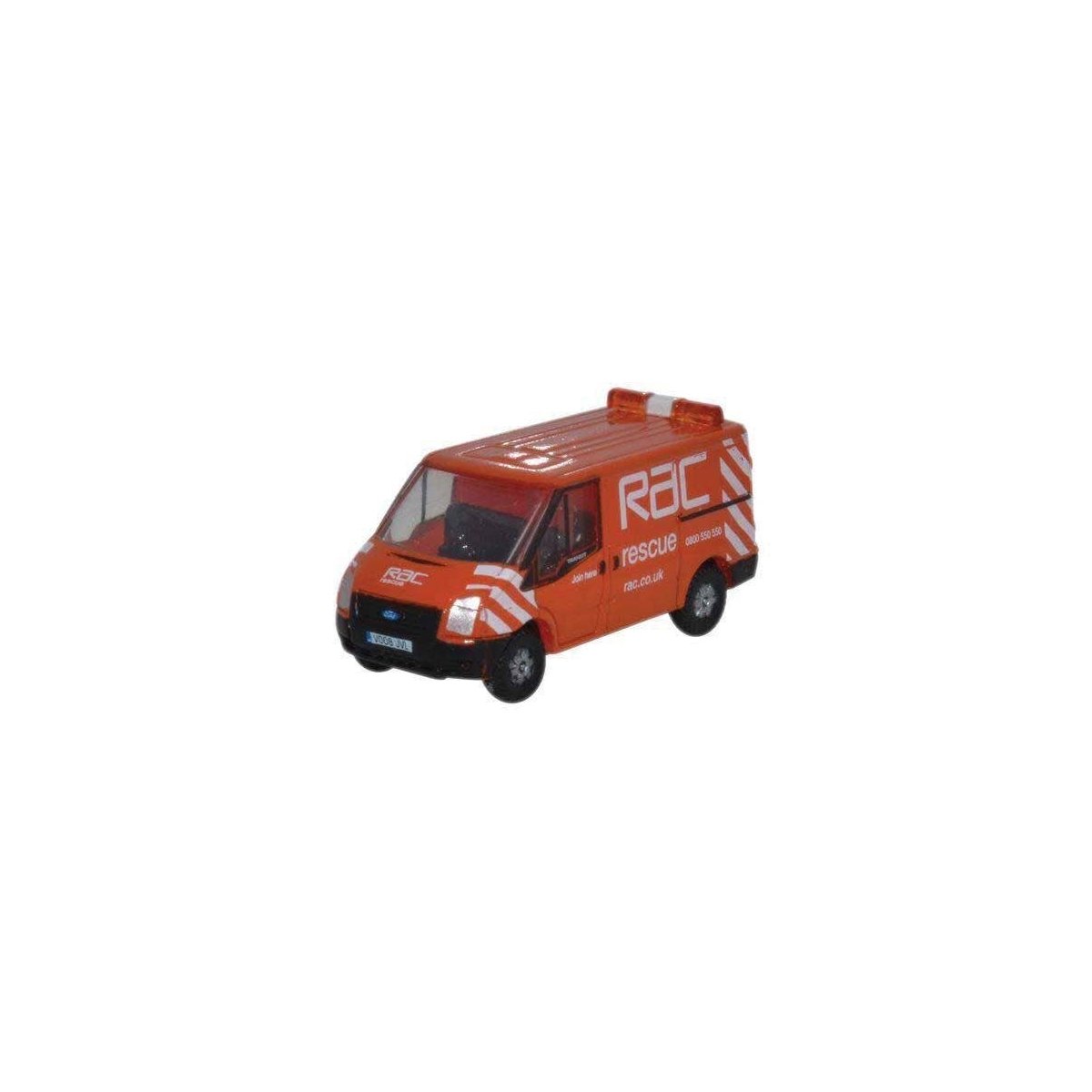 Ford Transit Van with Short Wheelbase & Low Roof - Assembled -- RAC Rescue (orange, white), N, Oxford Diecast NFT003