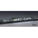 Modern Island-Style Passenger Station Platform w/Lights -- Modular Kit - 28-3/8′ 72cm (See Add-Ons, N, TomyTec Co LTD 4275