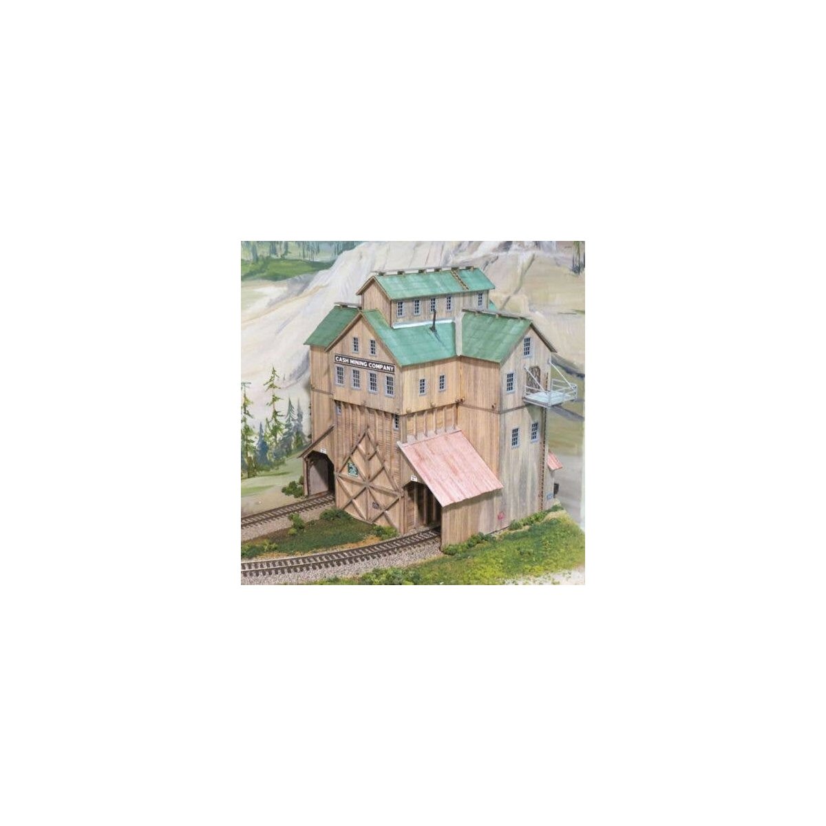 Cash Mine Works Ore House -- Kit - 7-1/2 x 8-1/2′ 18.7 x 21.3cm, HO, Blair Line 186