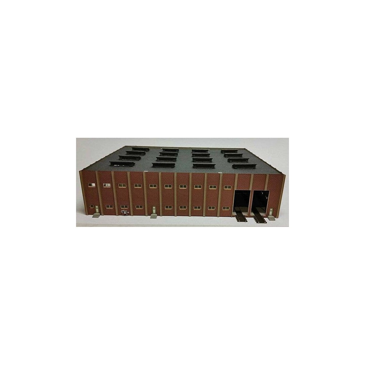 Large Car Repair Shop -- Laser-Cut Kit - 12-3/8 x 9-3/4 x 3′, N, GCLaser 9117
