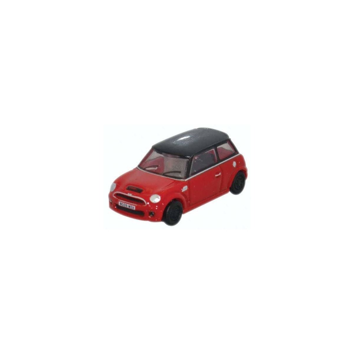 2000s Austin Mini - Assembled -- Chili Red, N, Oxford Diecast NNMN001