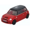 2000s Austin Mini - Assembled -- Chili Red, N, Oxford Diecast NNMN001