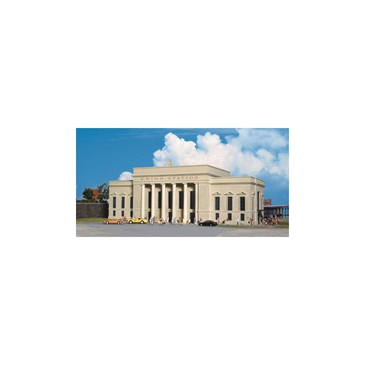 Union Station -- Kit - 19-3/4 x 8-1/4 x 7′ 49.3 x 20.6 x 17.5cm, HO, Walthers Cornerstone 3094