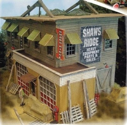 Shaw`s Ridge Equipment & Supply -- Kit - 4 x 8` 10.2 x 20.3cm, HO, Bar Mills LLC 532