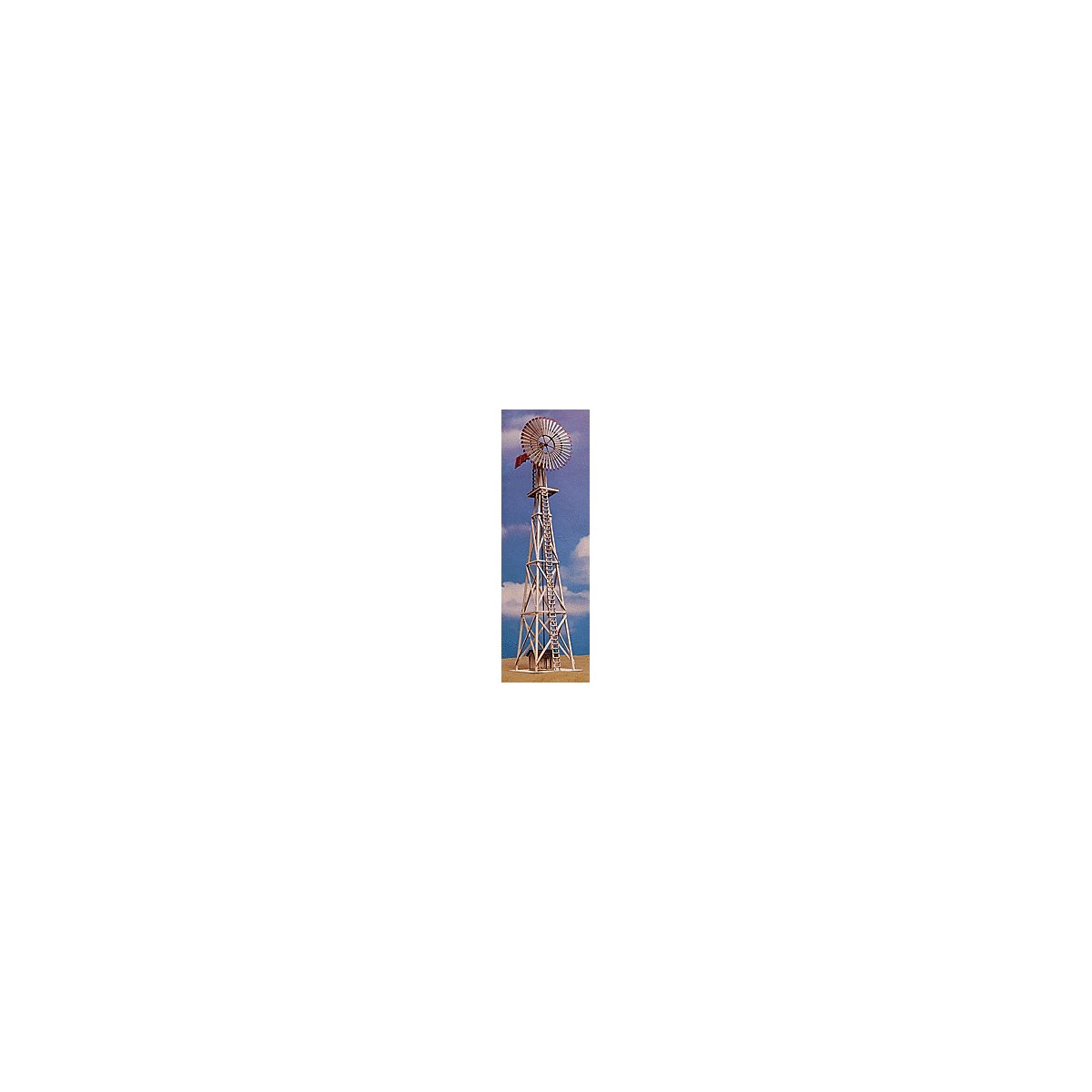 Windmill - Kit (Laser-Cut Wood) -- 1-15/16 x 2-3/4 x 8-5/8′, HO, GCLaser 1229
