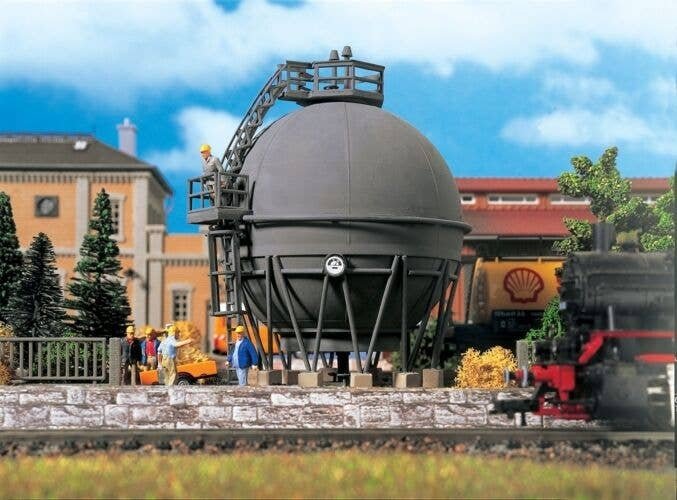 Spherical Gas Storage Tank -- 3-13/16 x 3-29/64 x 6′ 9.5 x 8.6 x 15cm, HO, Vollmer Gmbh 45529
