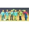 Working People -- Track Gang with Tools pkg(6), HO, Preiser Kg 10033