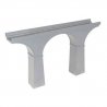 Single-Track Cut-Stone Viaduct -- 18 x 3-1/4′ cm, Variable Height, HO, Atlas Model Railroad Co. 70000225