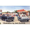 Clark Oil Gas Station -- Kit - 4 x 3′ 10 x 7.5cm, HO, Blair Line 187