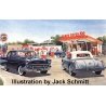 Clark Oil Gas Station -- Kit - 4 x 3′ 10 x 7.5cm, HO, Blair Line 187