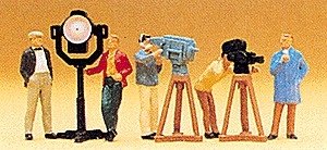People Working -- TV/Movie Crew, HO, Preiser Kg 10062